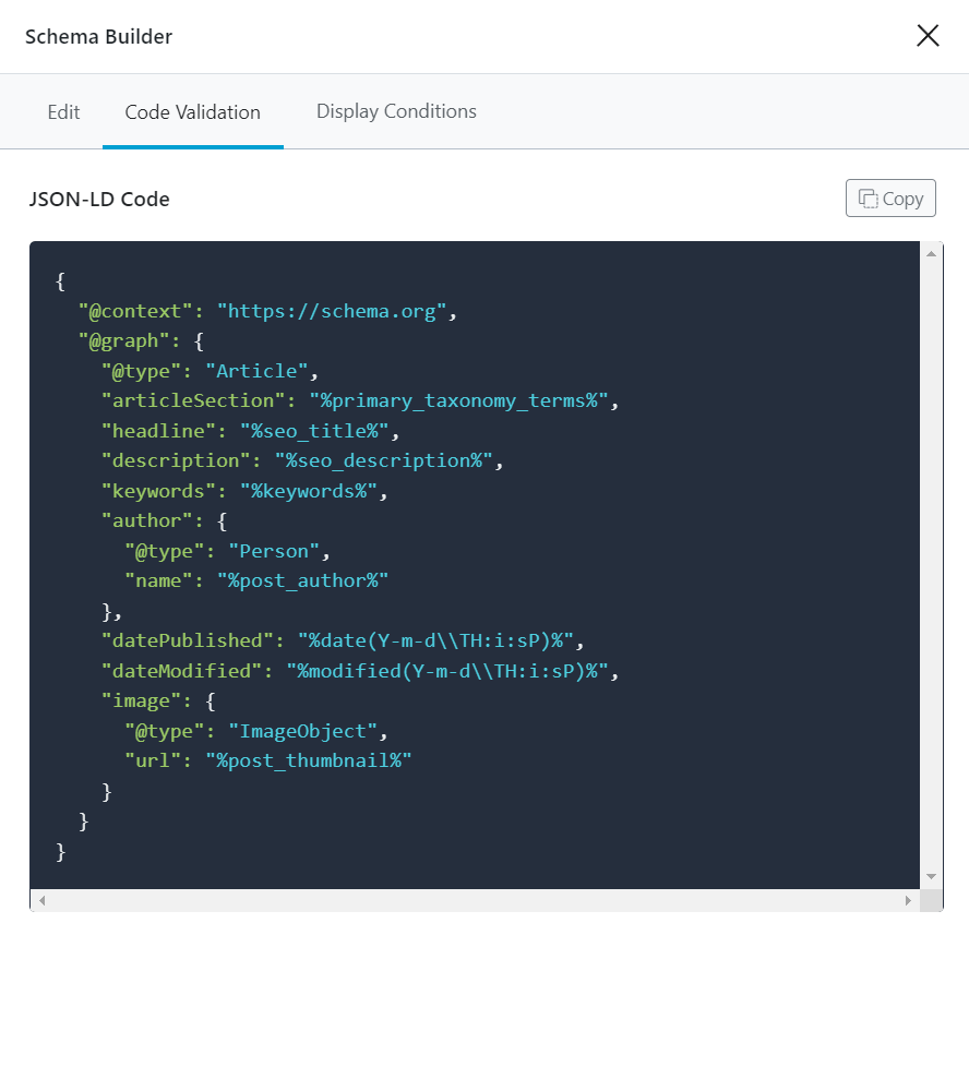 Schema Generator shot3